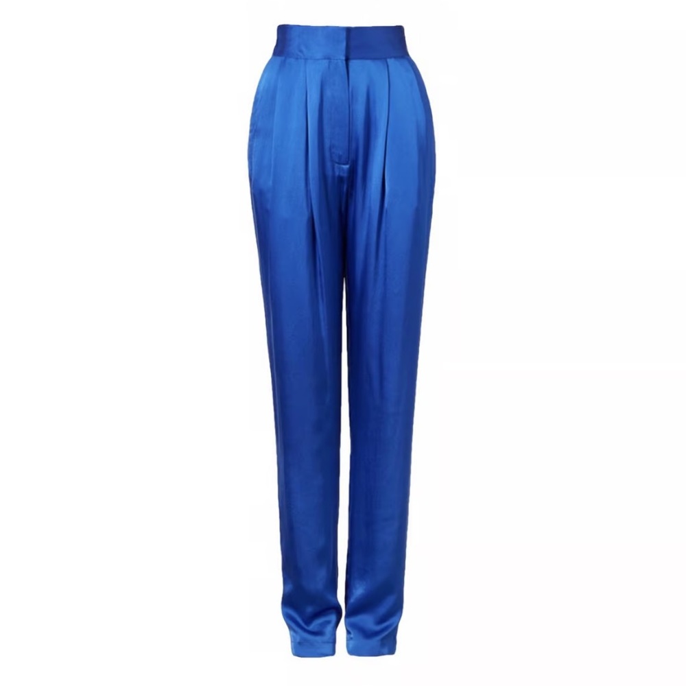 Tove blue silk pants